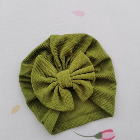 Turban cu fundita verde 3-12 luni