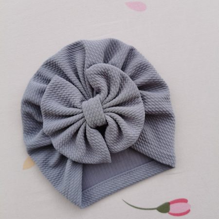 Turban cu fundita gri 3-12 luni