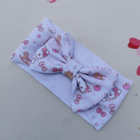 Bentița lată cu fundita hellokitty 3-12 luni