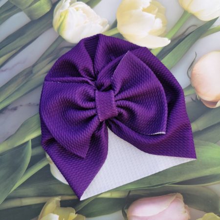 Turban cu fundita mov 0-3 luni