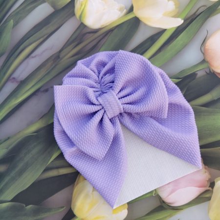 Turban cu fundita lila