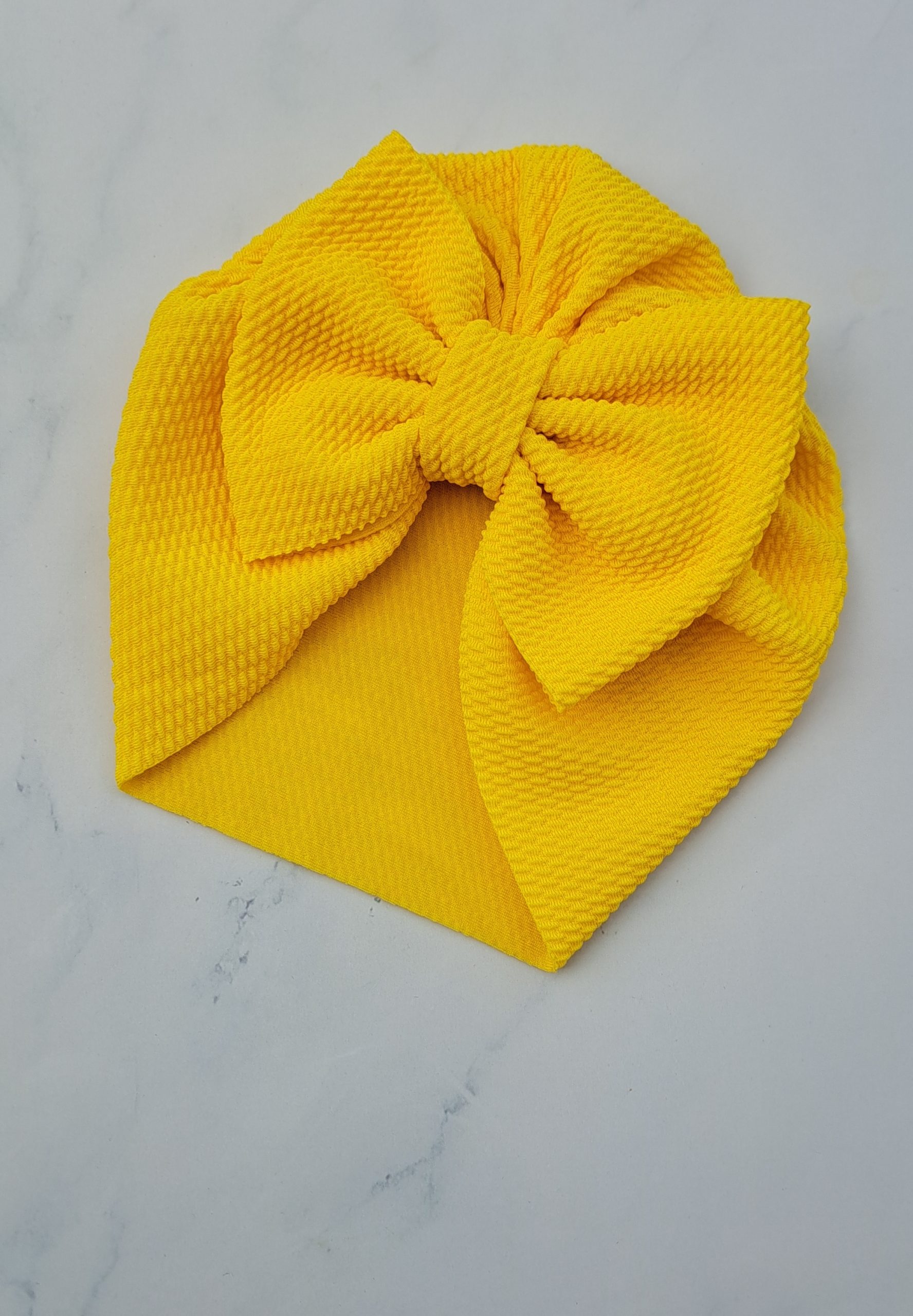 Turban cu fundita galbena - imagine 3