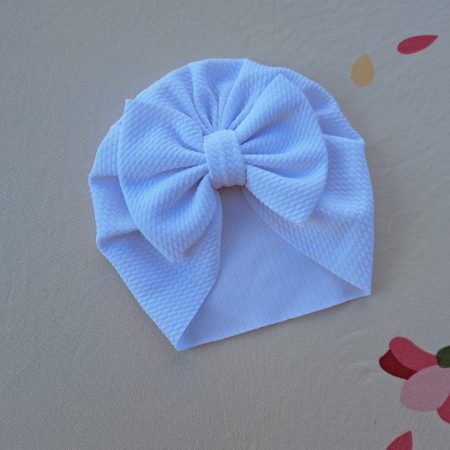 Turban cu fundita alba