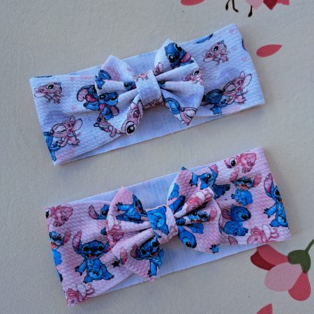 Set 2 bentite cu fundita Stitch