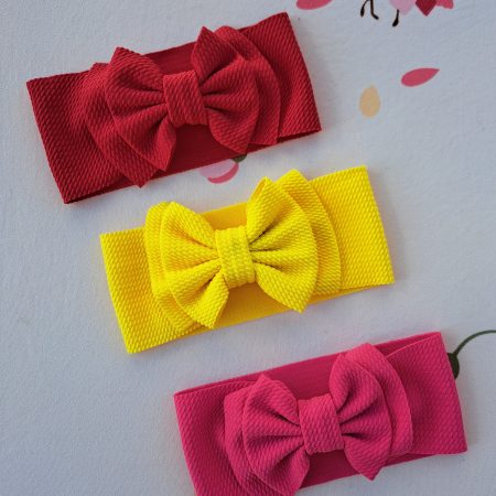 Set 3 bentite cu fundita