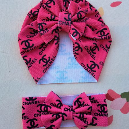 Set Turban+bentita cu fundita fashionista