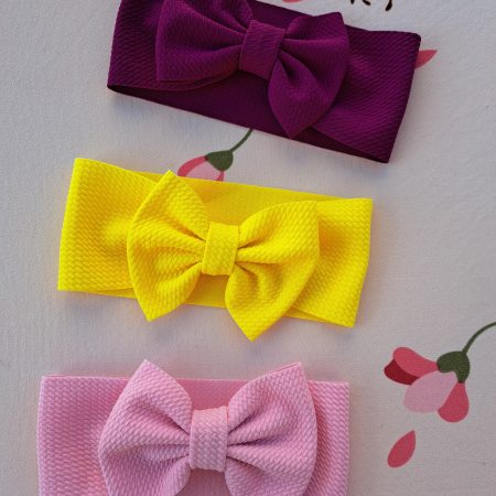 Set 3 bentițe cu fundiță