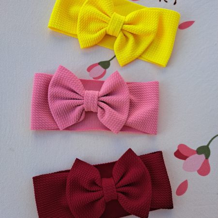 Set 3 bentițe cu fundiță