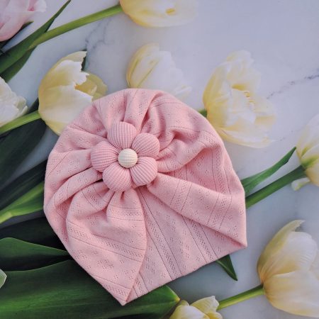 Turban cu floare 0-3 luni