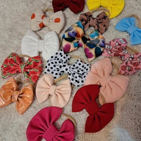 Set 15 Bentite cu elastic și fundiță