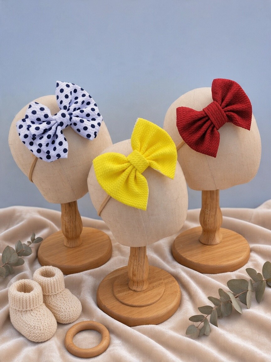 Set 3 bentite cu fundita