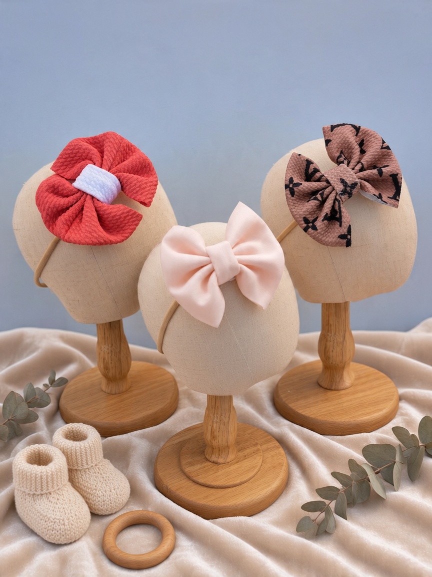 Set 3 bentite cu fundita