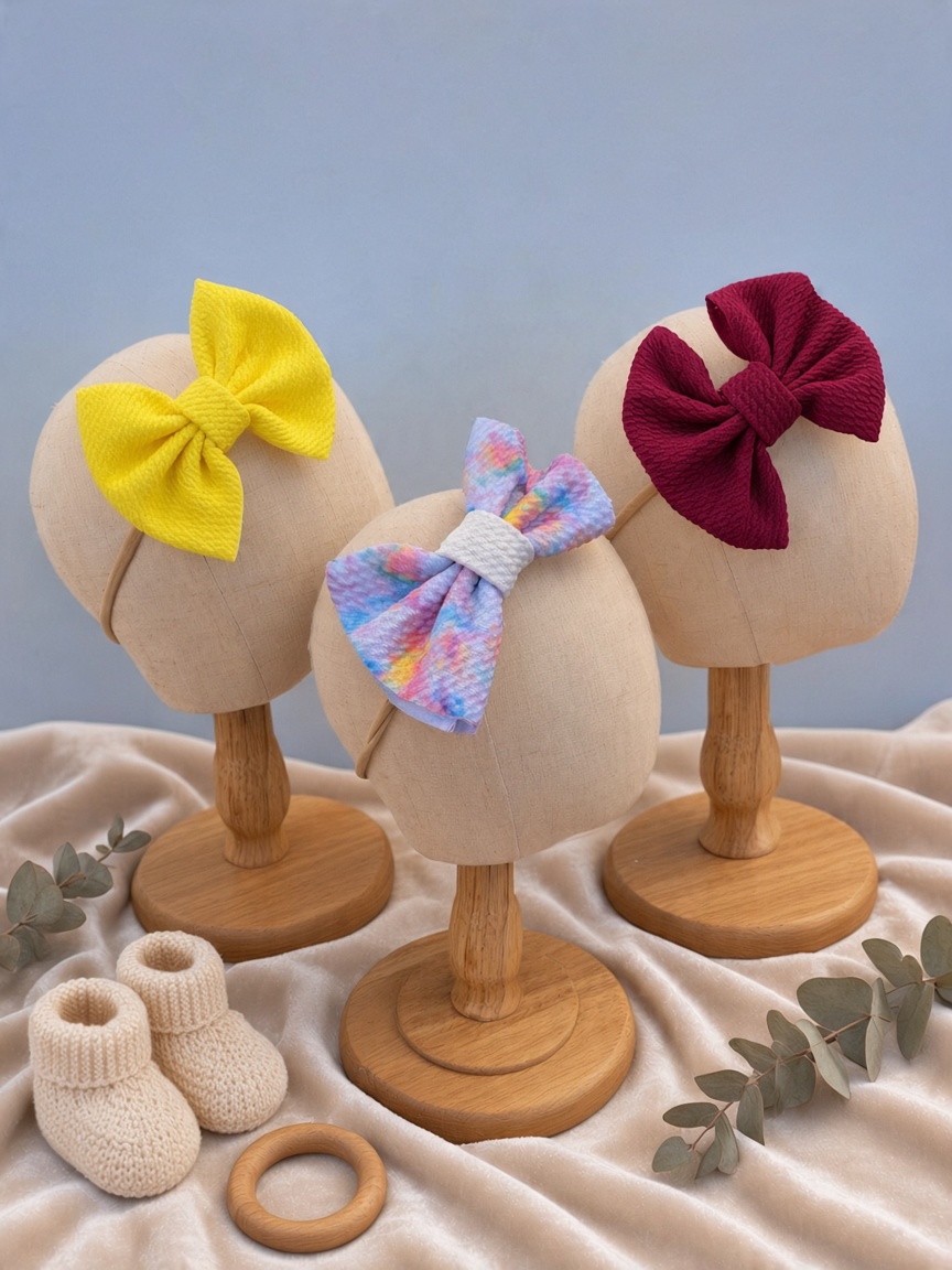 Set 3 bentite cu fundita