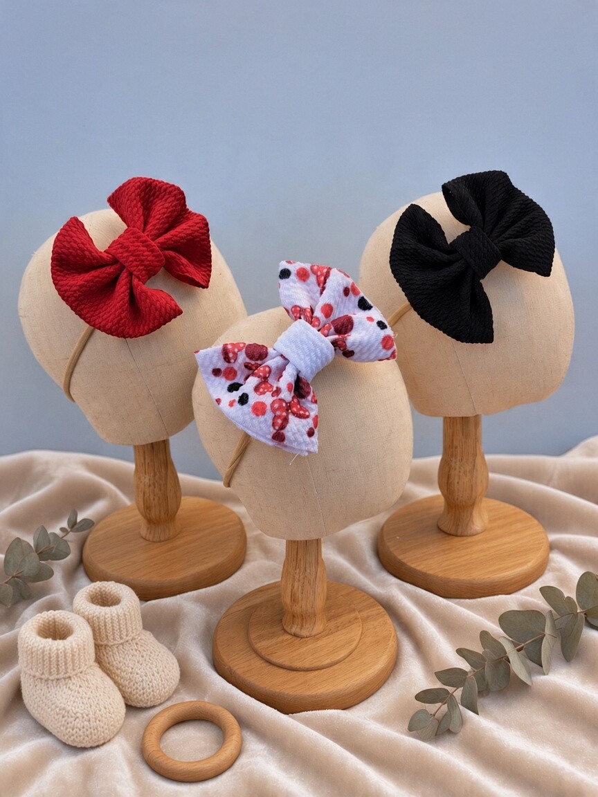 Set 3 bentite cu fundita